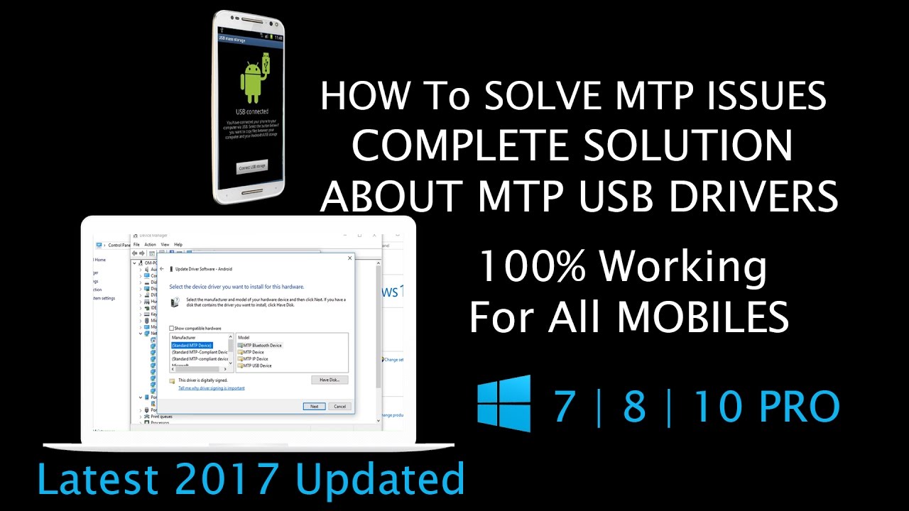 mtp usb device windows 7